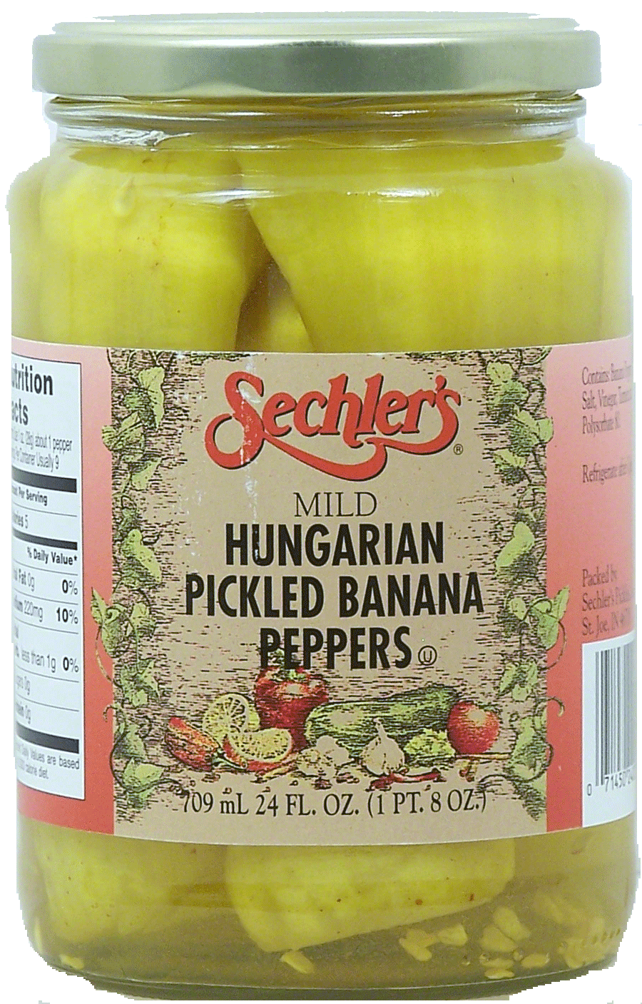 Sechler's  mild hungarian pickled banana peppers Full-Size Picture